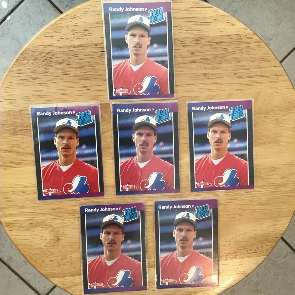 6 Randy Johnson DONRUSS Baseball Cards